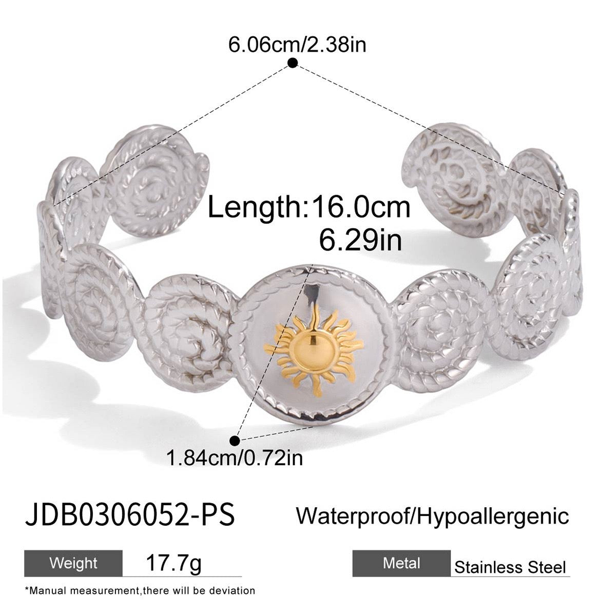 Gibi swirl sun bangle