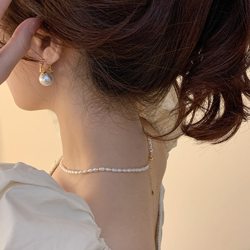 Othenia freshwater pearls necklace 4mm