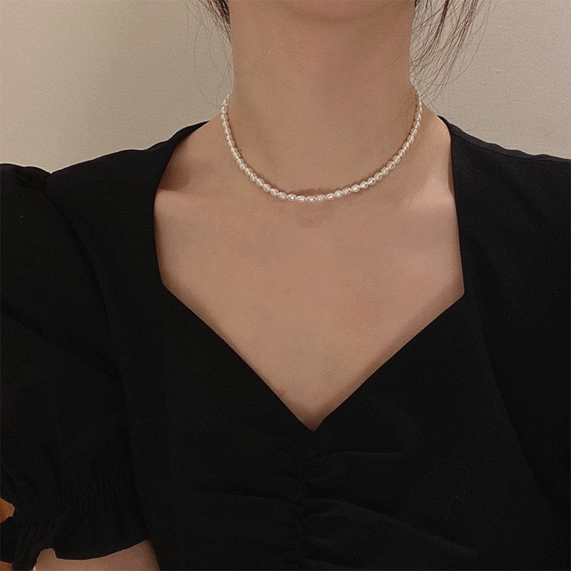 Othenia freshwater pearls necklace 4mm