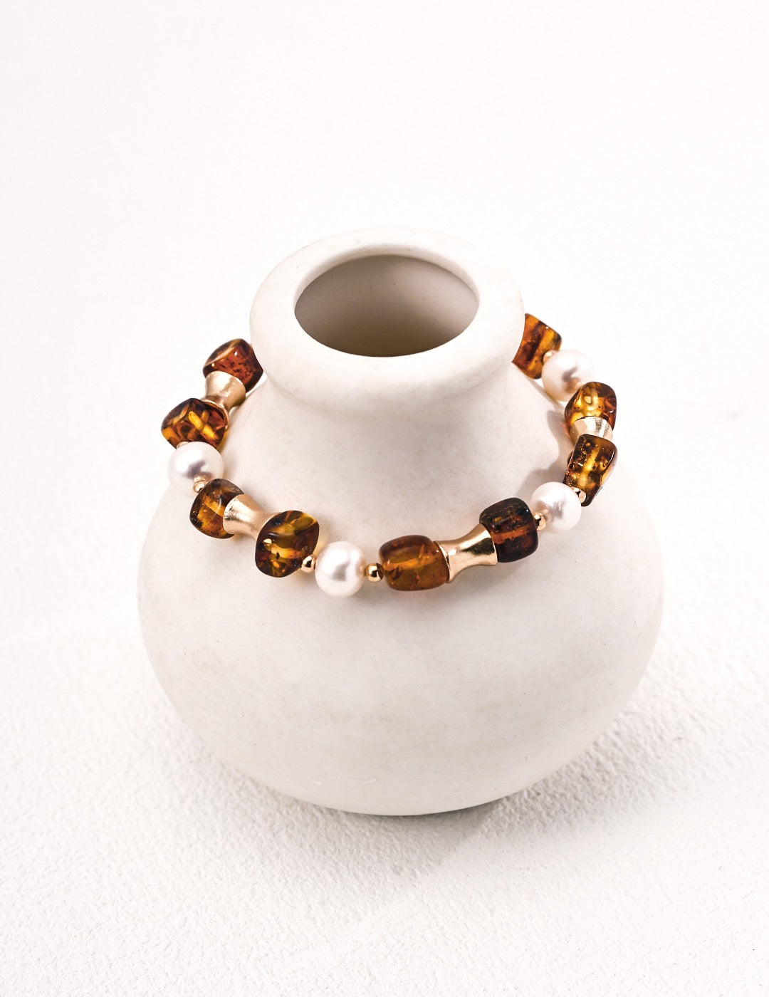Amber Pearl bracelet