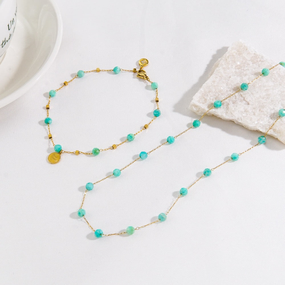 Blue Amazon stone set