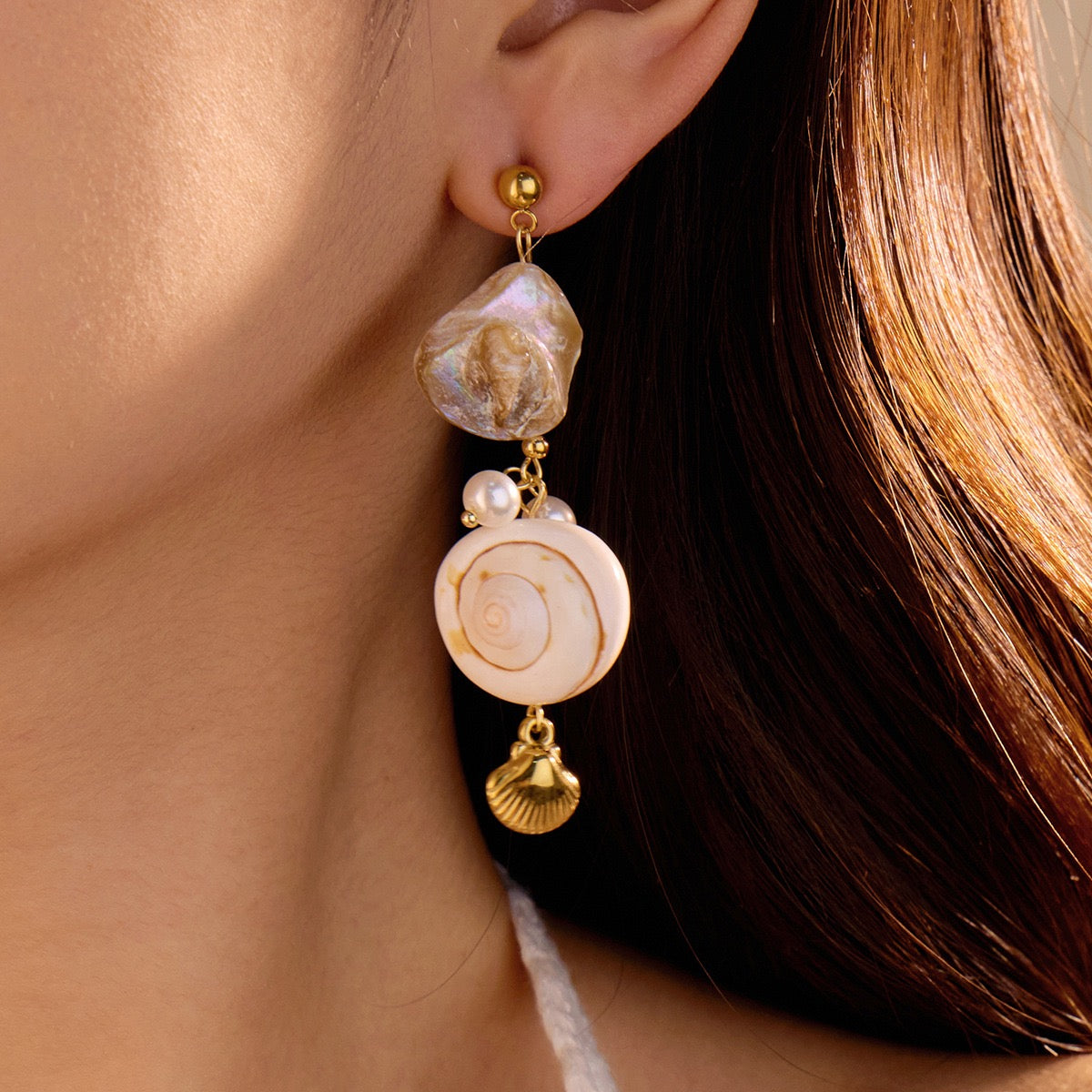 Natural Shell earrings