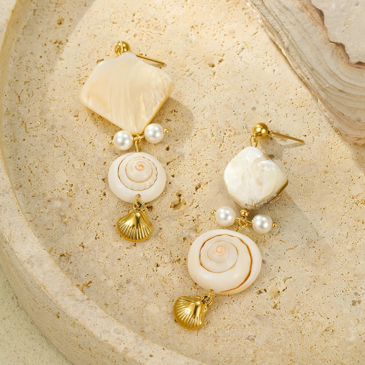 Natural Shell earrings