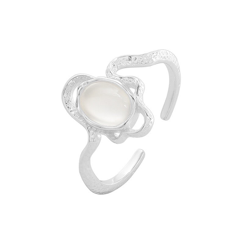 Pabel egg sterling silver ring