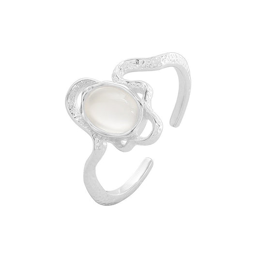 Pabel egg sterling silver ring