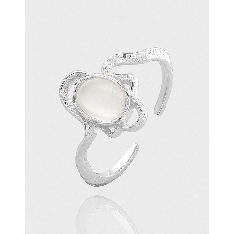 Pabel egg sterling silver ring