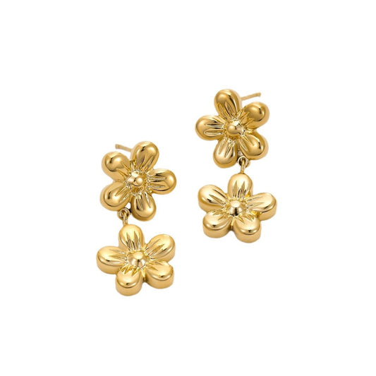 Twin flower earrings