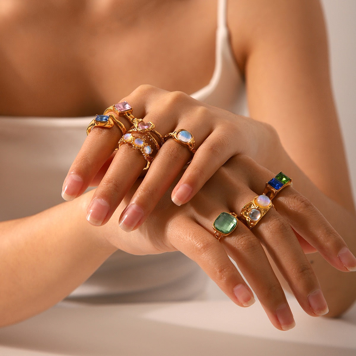 Iris Stone rings collection