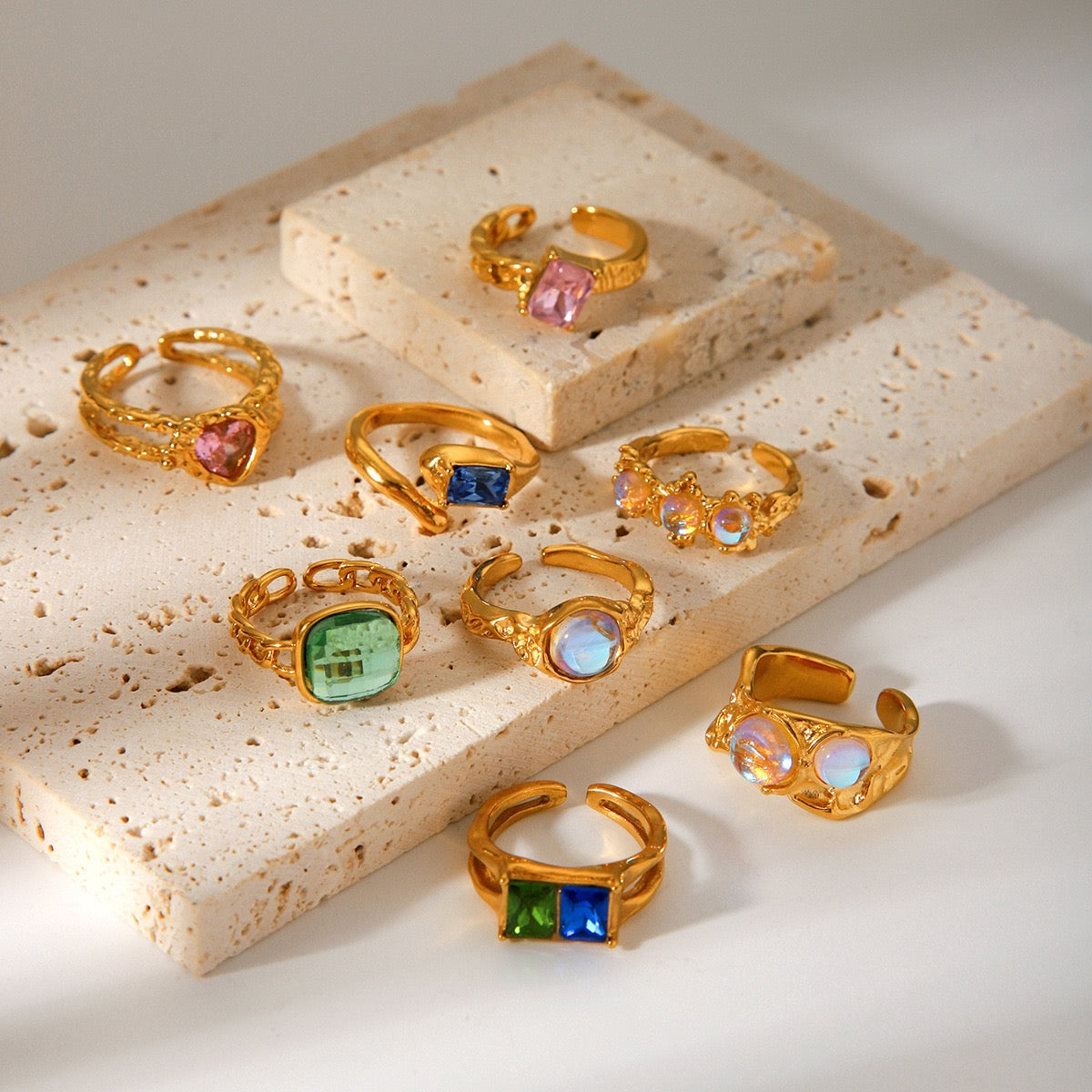 Iris Stone rings collection