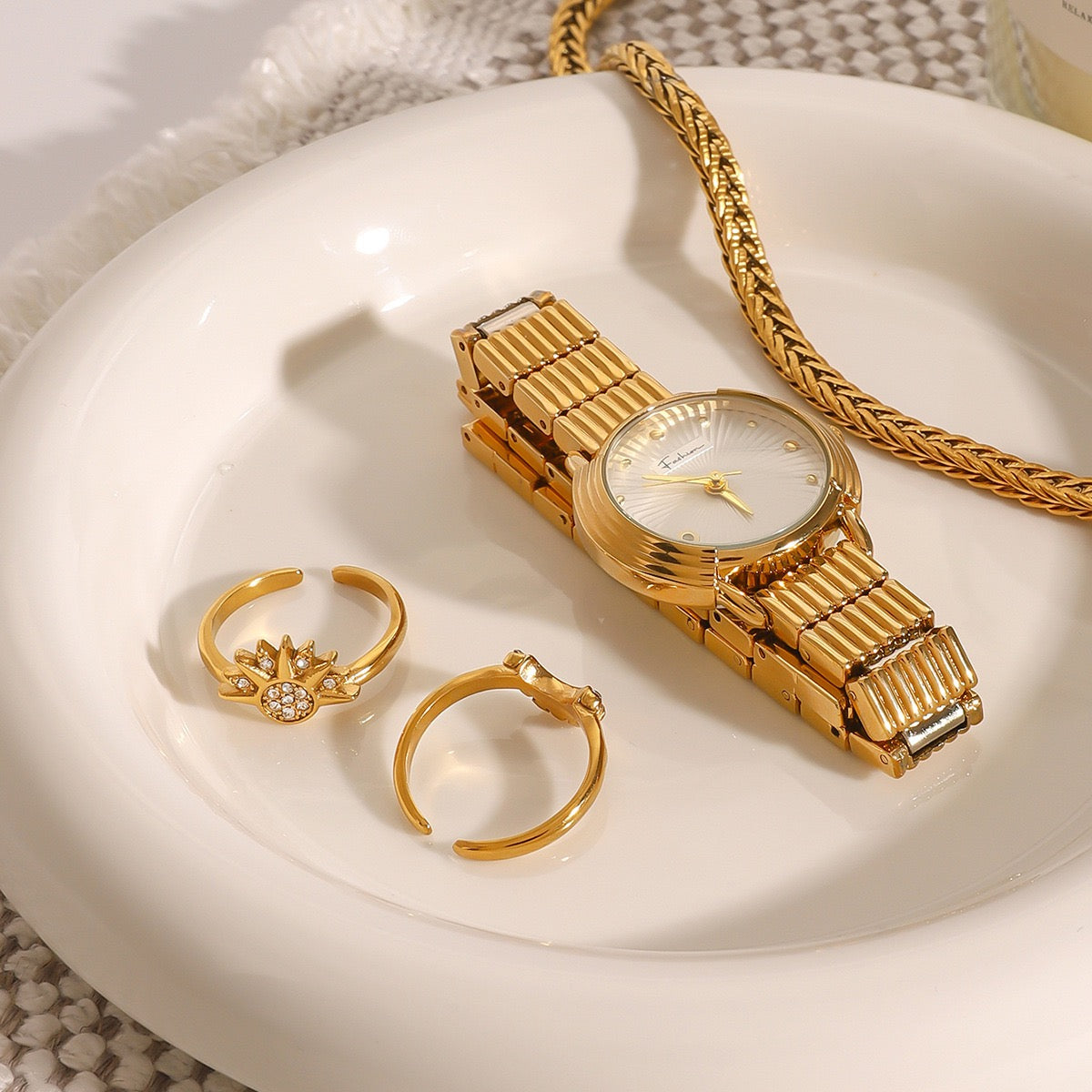 Alexandria Moon and sun set rings