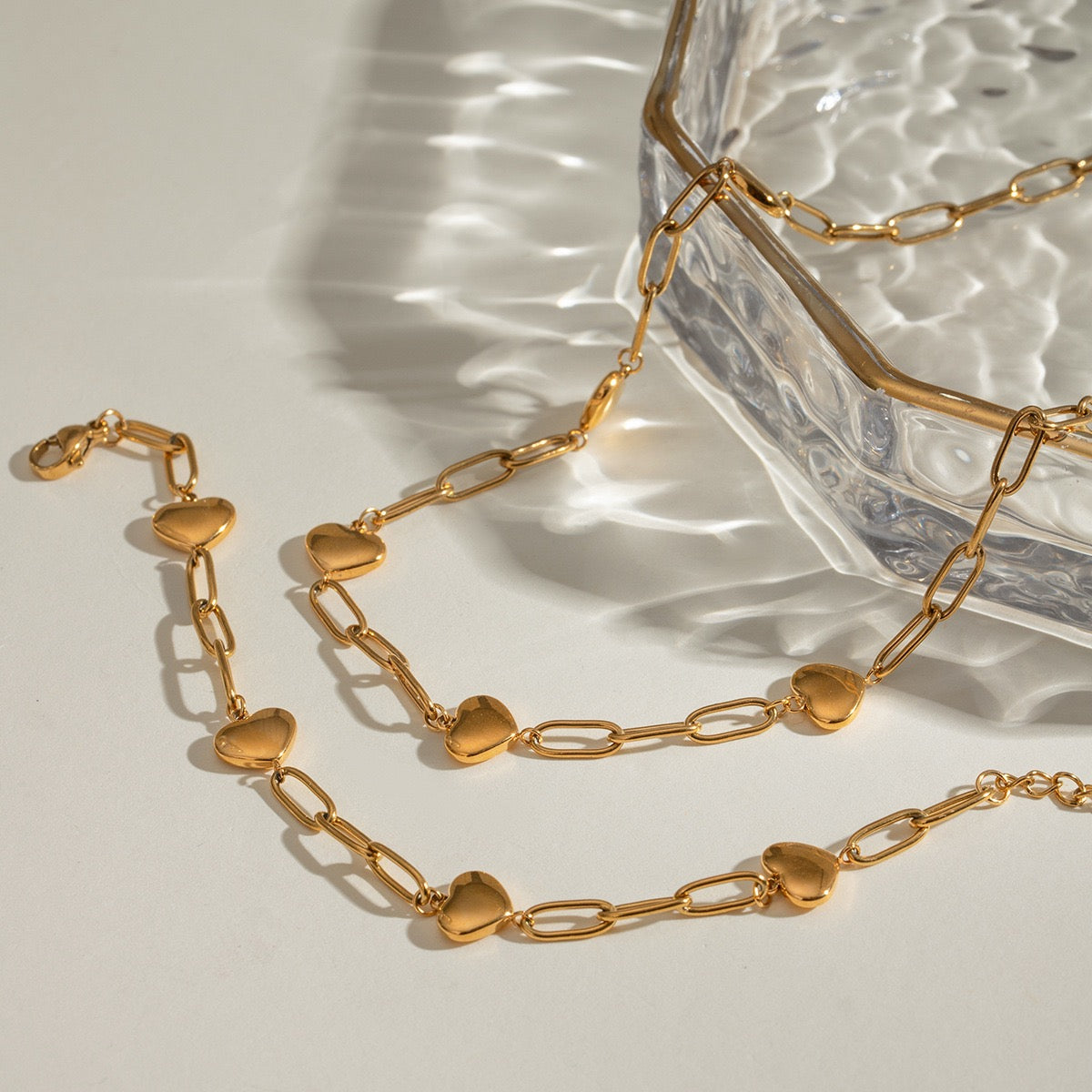 Puki Heart chain bracelet