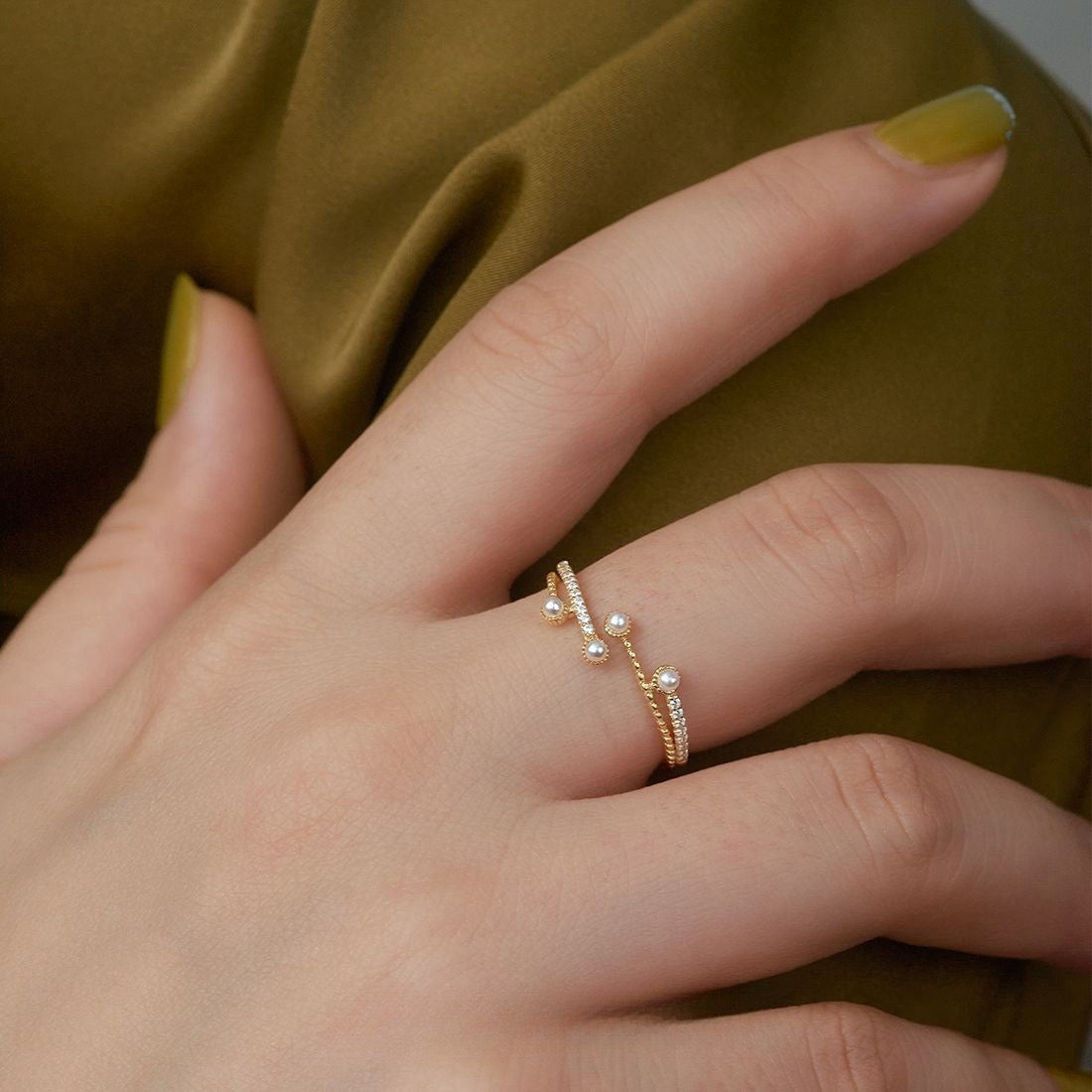 Sterling silver dainty rings