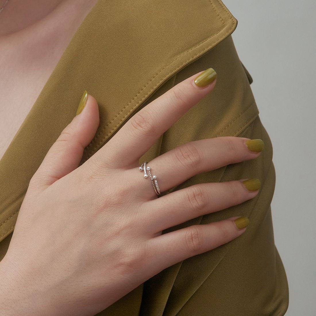 Sterling silver dainty rings