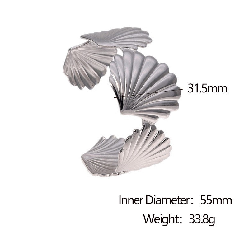 Hyacinth shell bangles