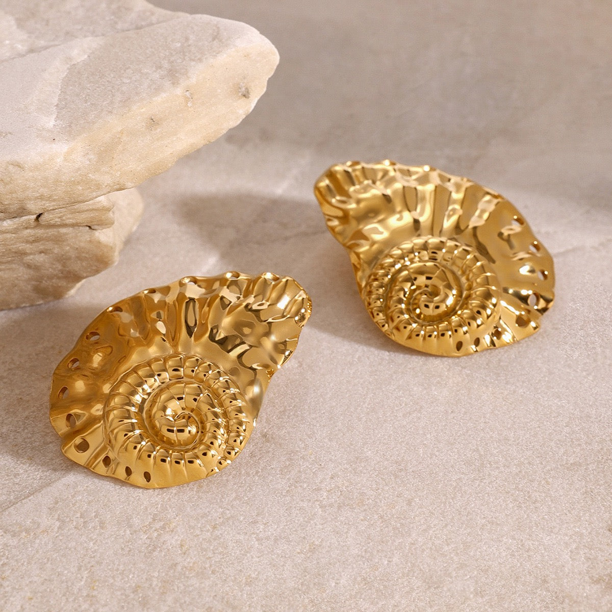 Maya Sea swirl earrings