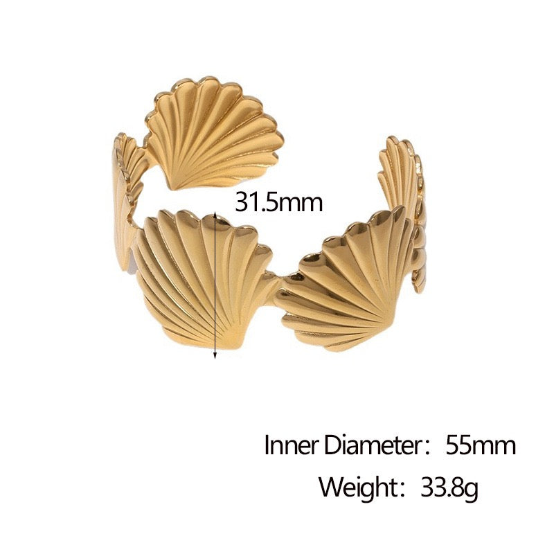 Hyacinth shell bangles