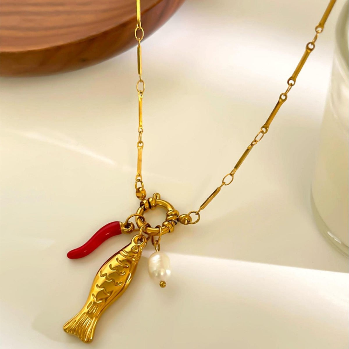 Red coral fish collections