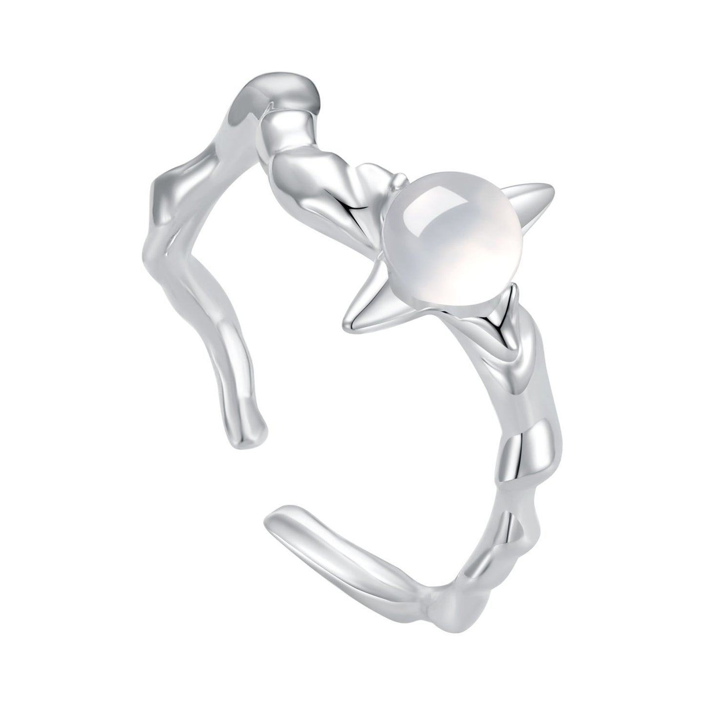 Little star silver ring