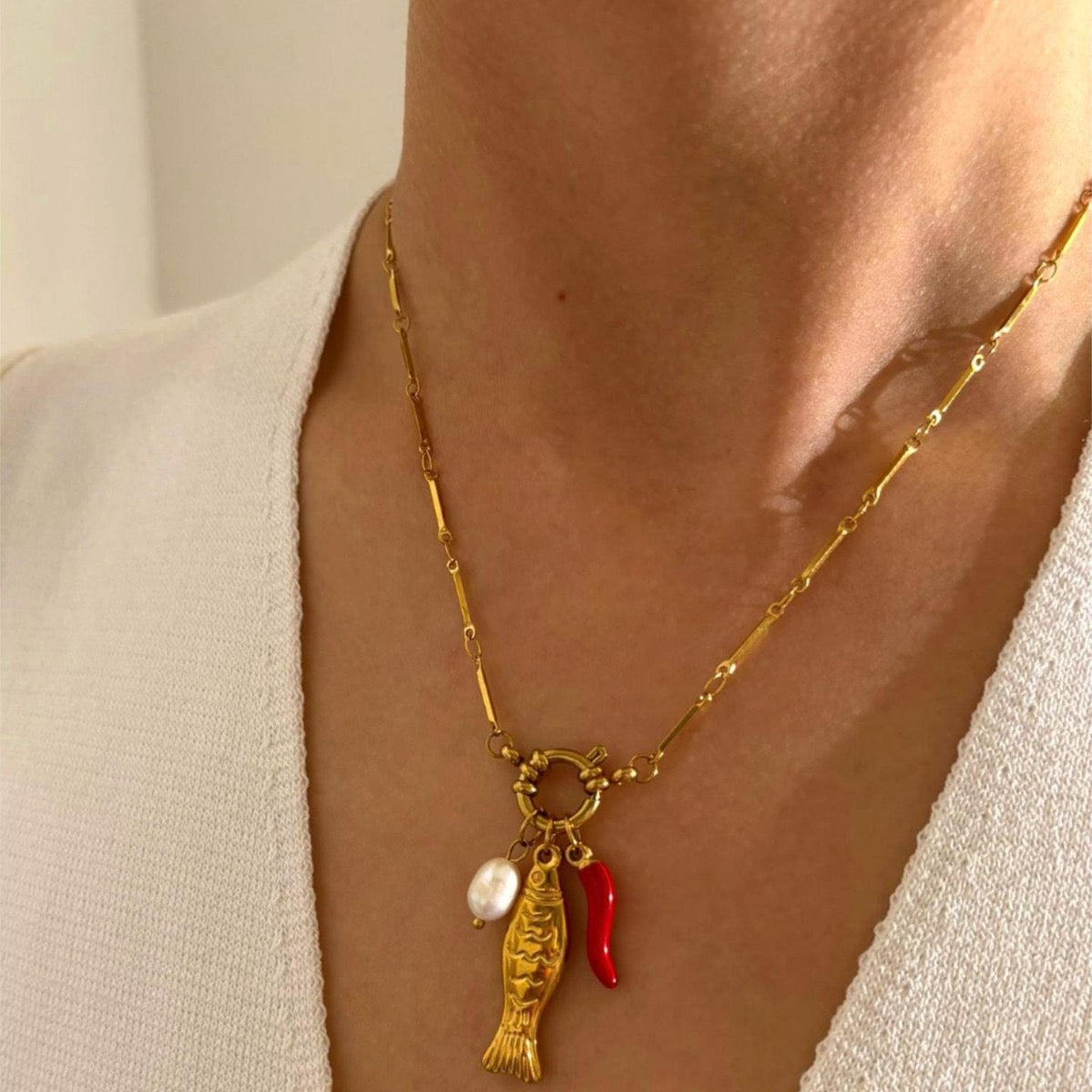 Red coral fish collections