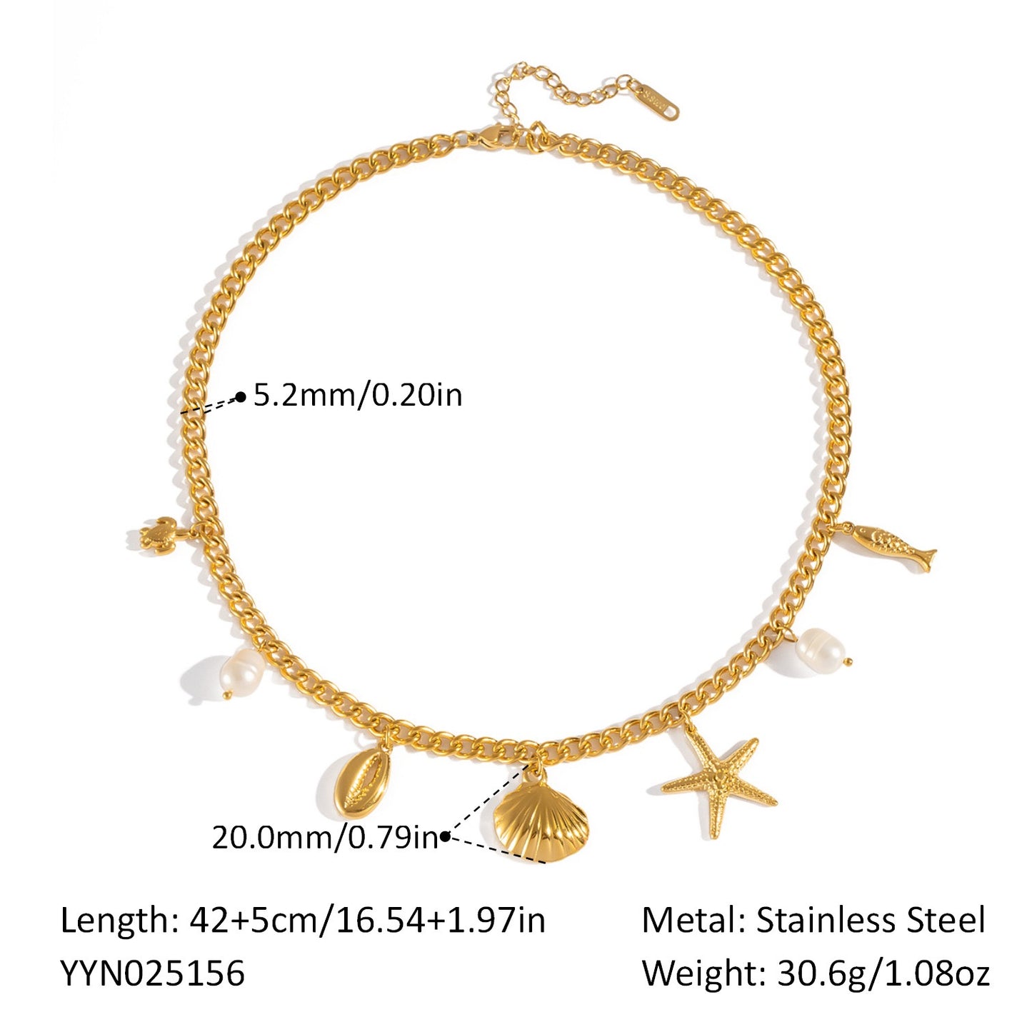 Ocean swirl charm necklaces