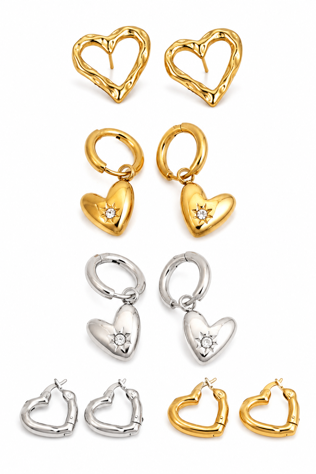 Selene Heart earrings