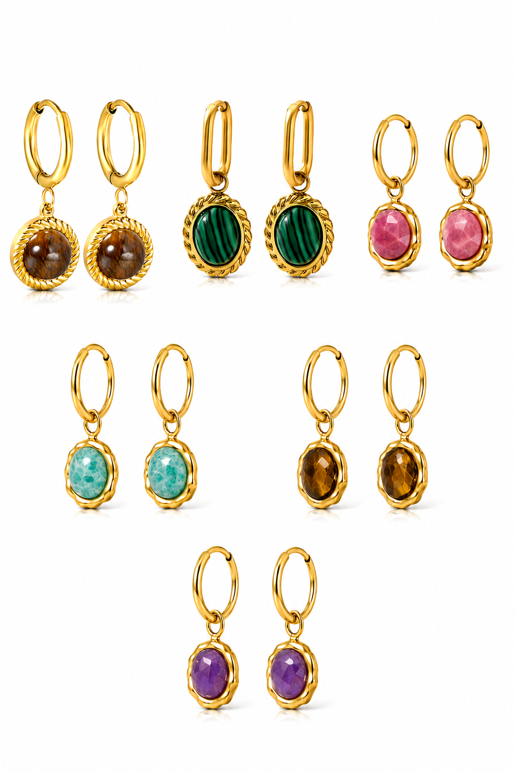 Natural stone hoops