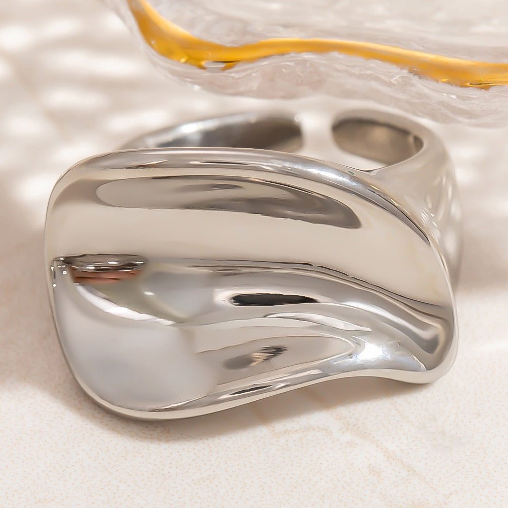 Medley Stainless steel statement rings