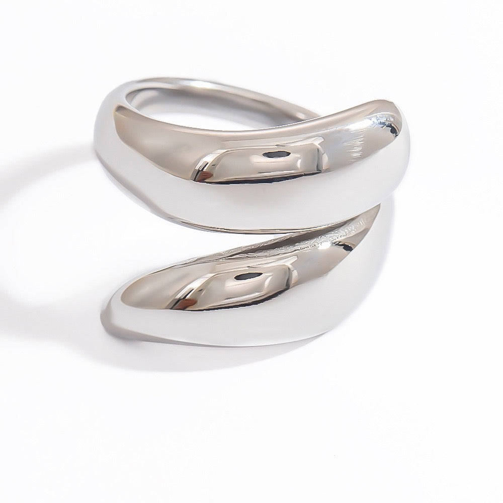 Medley Stainless steel statement rings