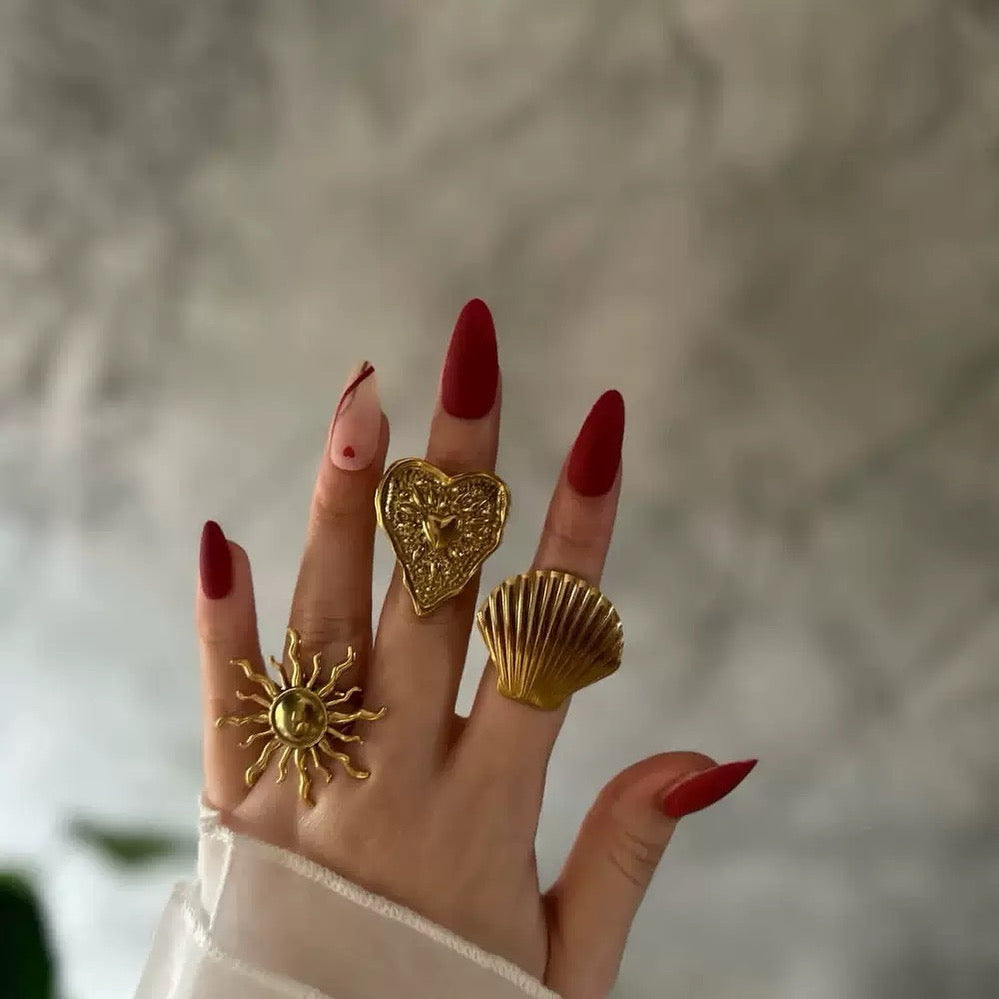 Bondi Sophie shell ring set