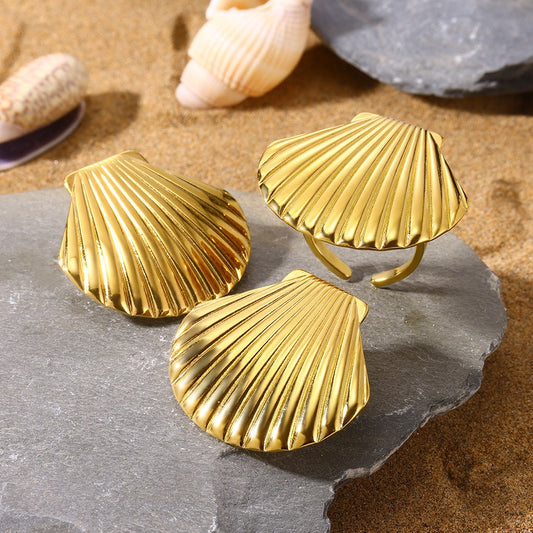 Bondi Sophie shell ring set
