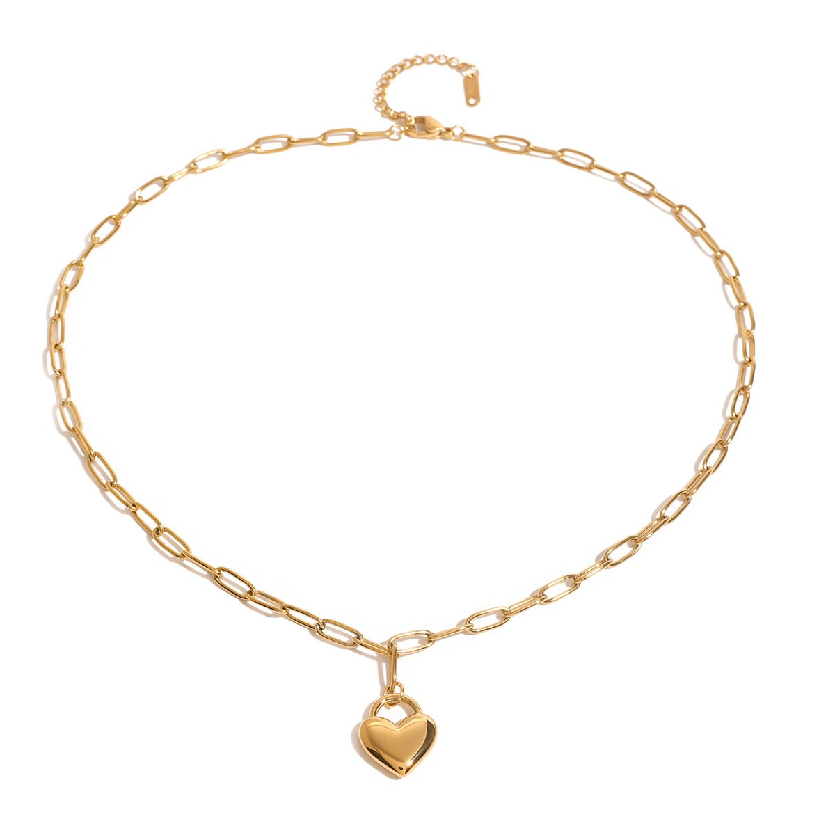 Heart charm necklace