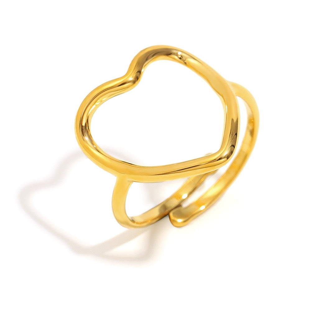 Emily heart ring