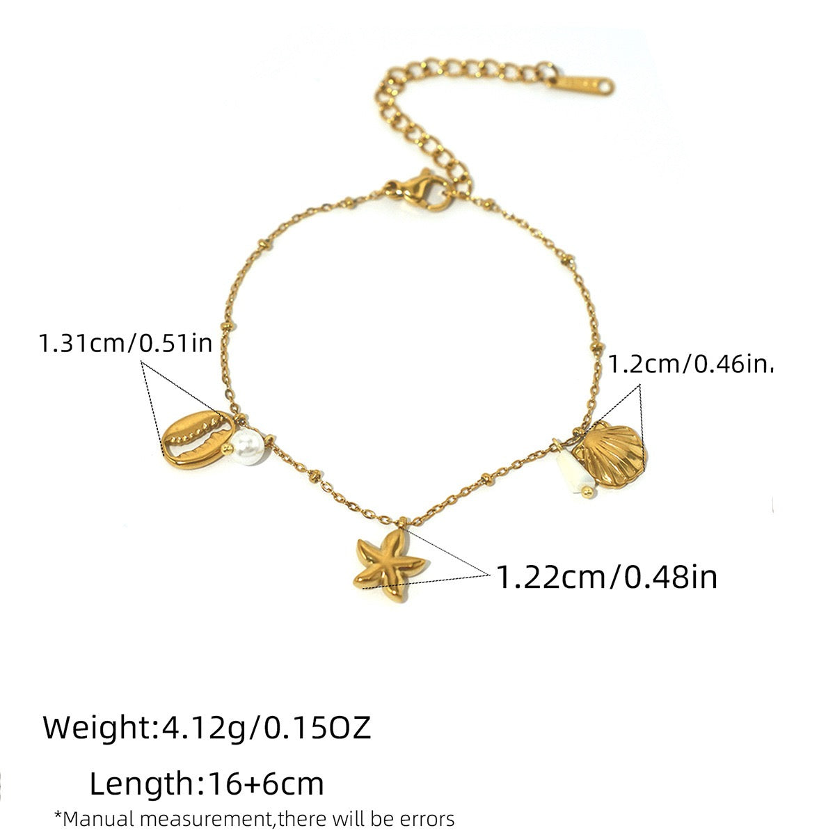 Boya dainty starfish charm bracelet