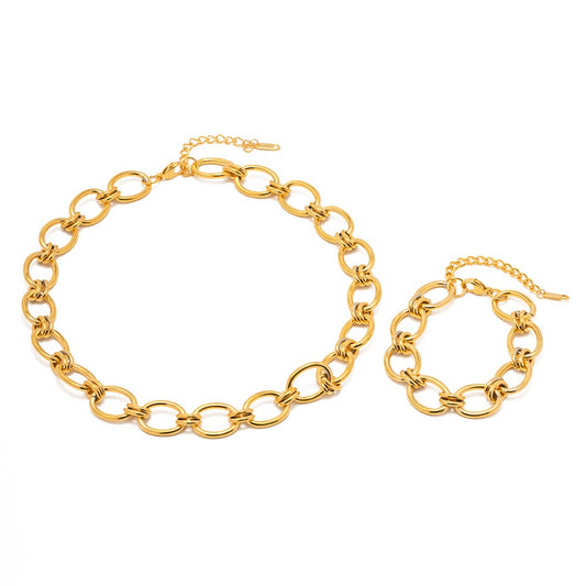 Elisa hoop chains set