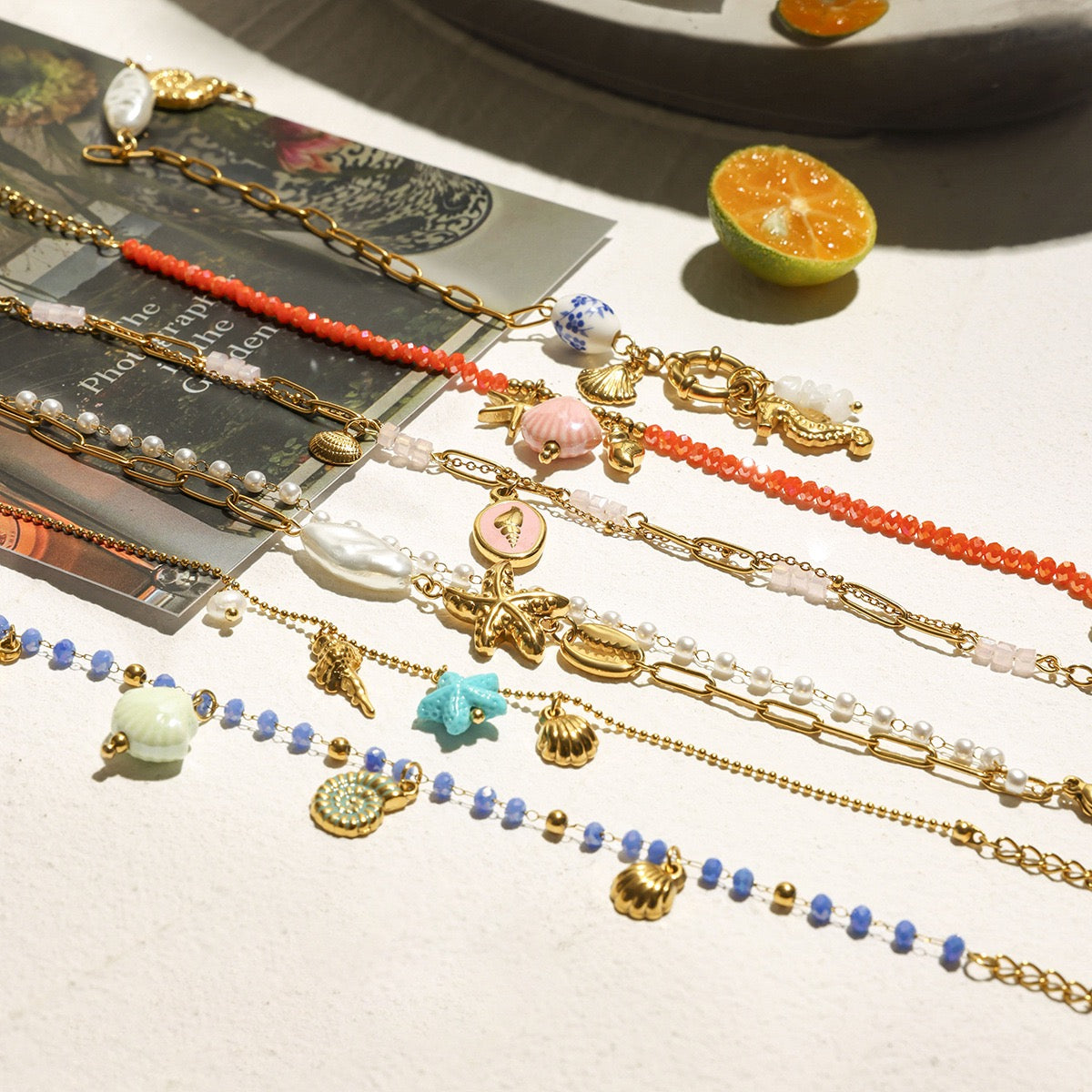 Summer charm bracelet