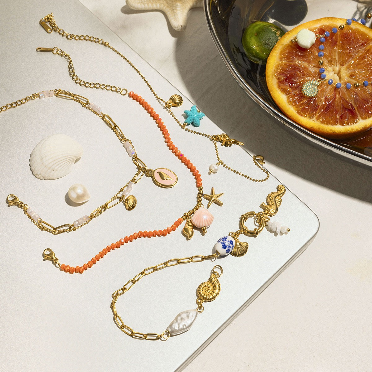 Summer charm bracelet