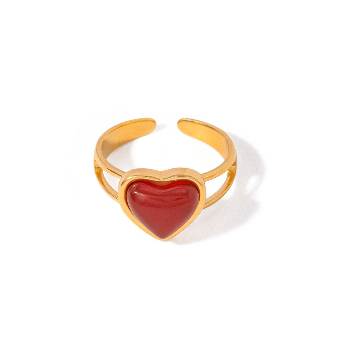 Red heart ring