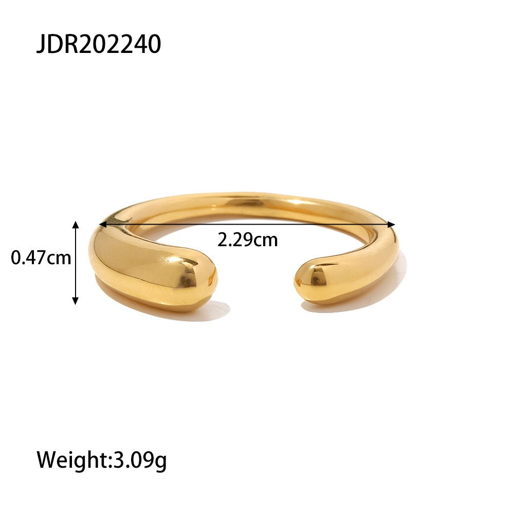 Open band rings