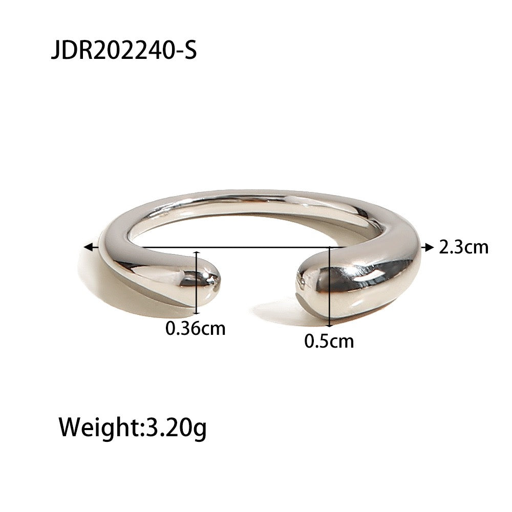 Open band rings