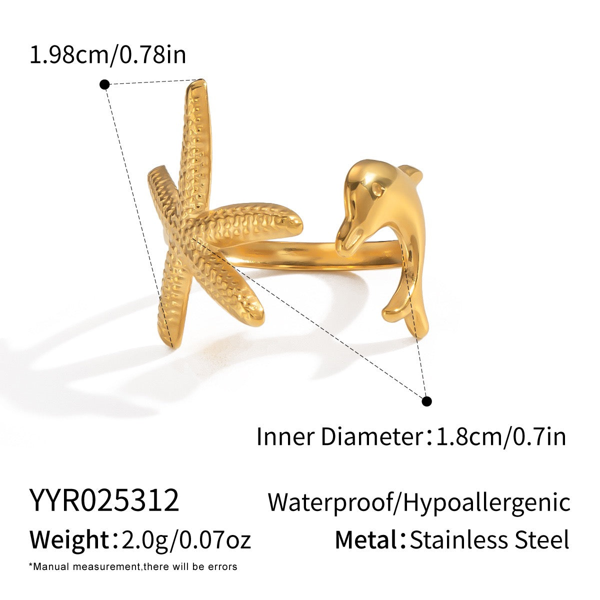 Starfish creatures ring