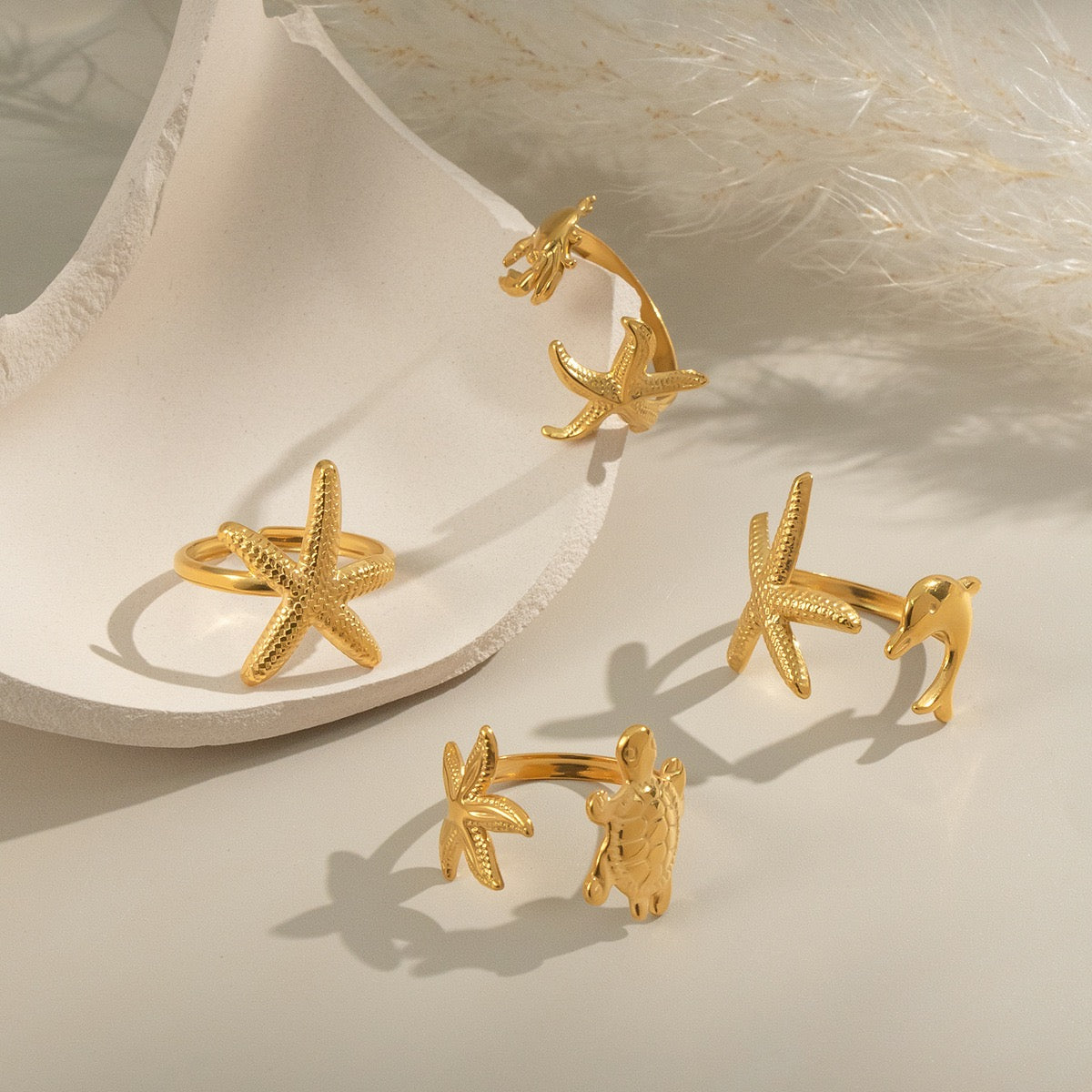Starfish creatures ring
