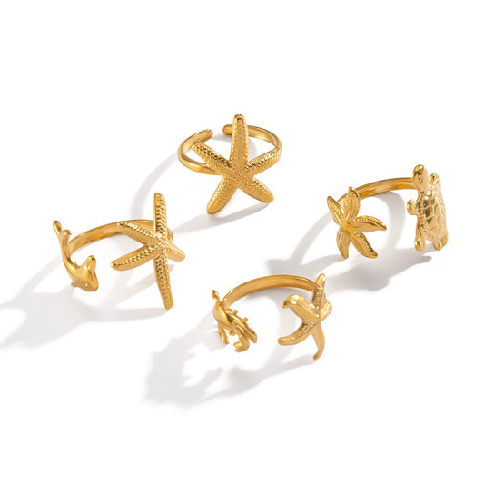 Starfish creatures ring