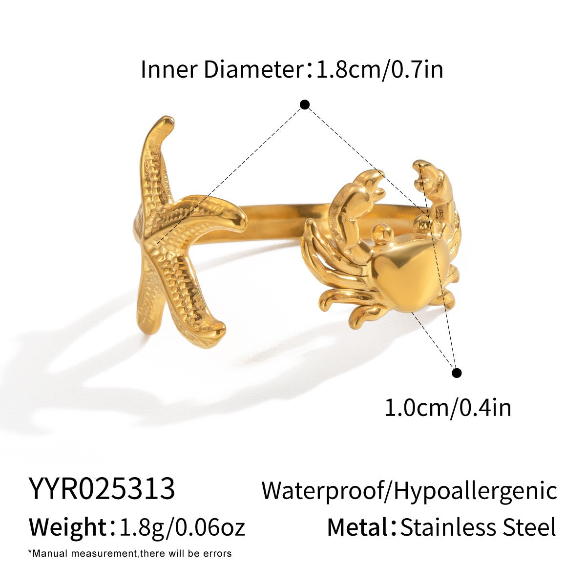 Starfish creatures ring