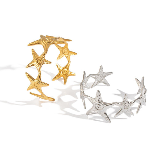 Swirl starfish bangles