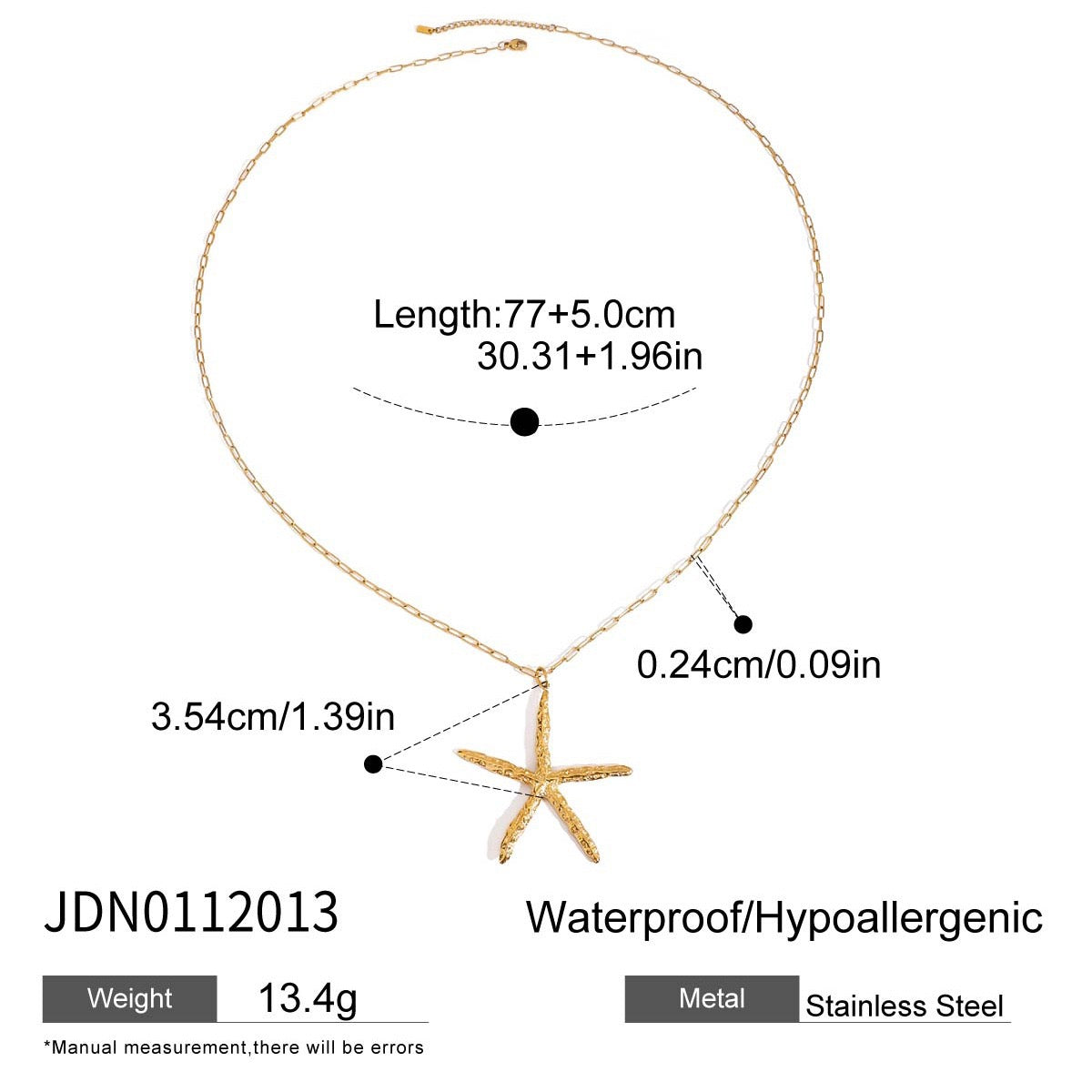 White shell starfish summer set