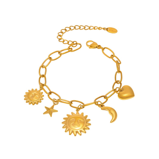 Sun charm bracelet/anklet