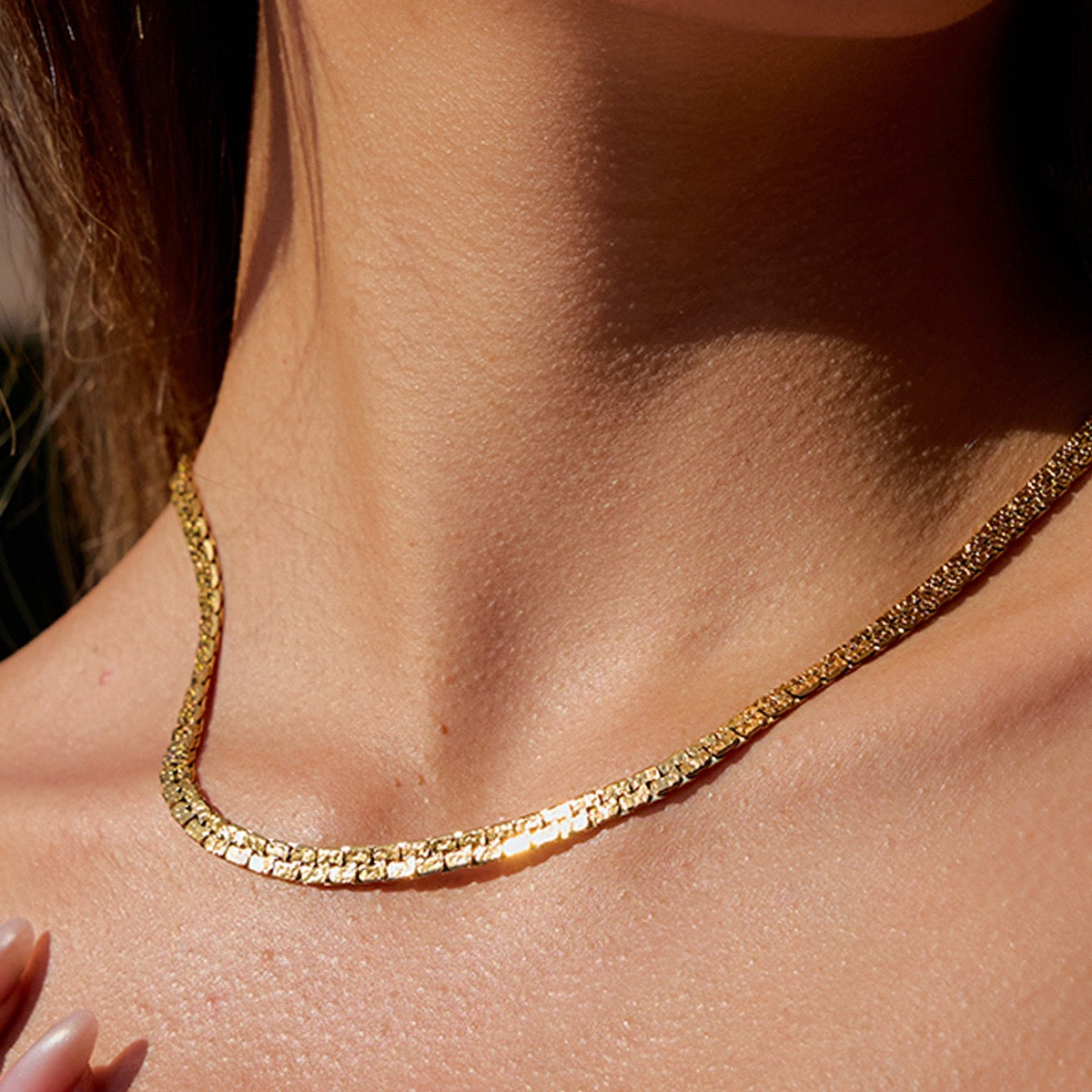 Square cubes necklace bracelet set