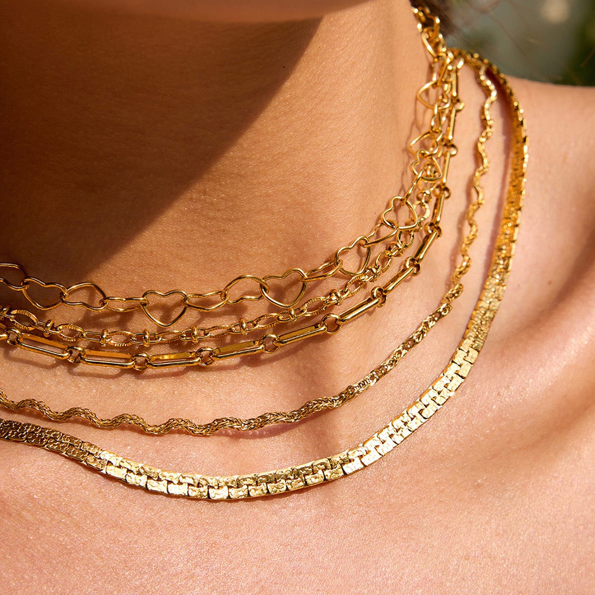 Summer chain necklaces