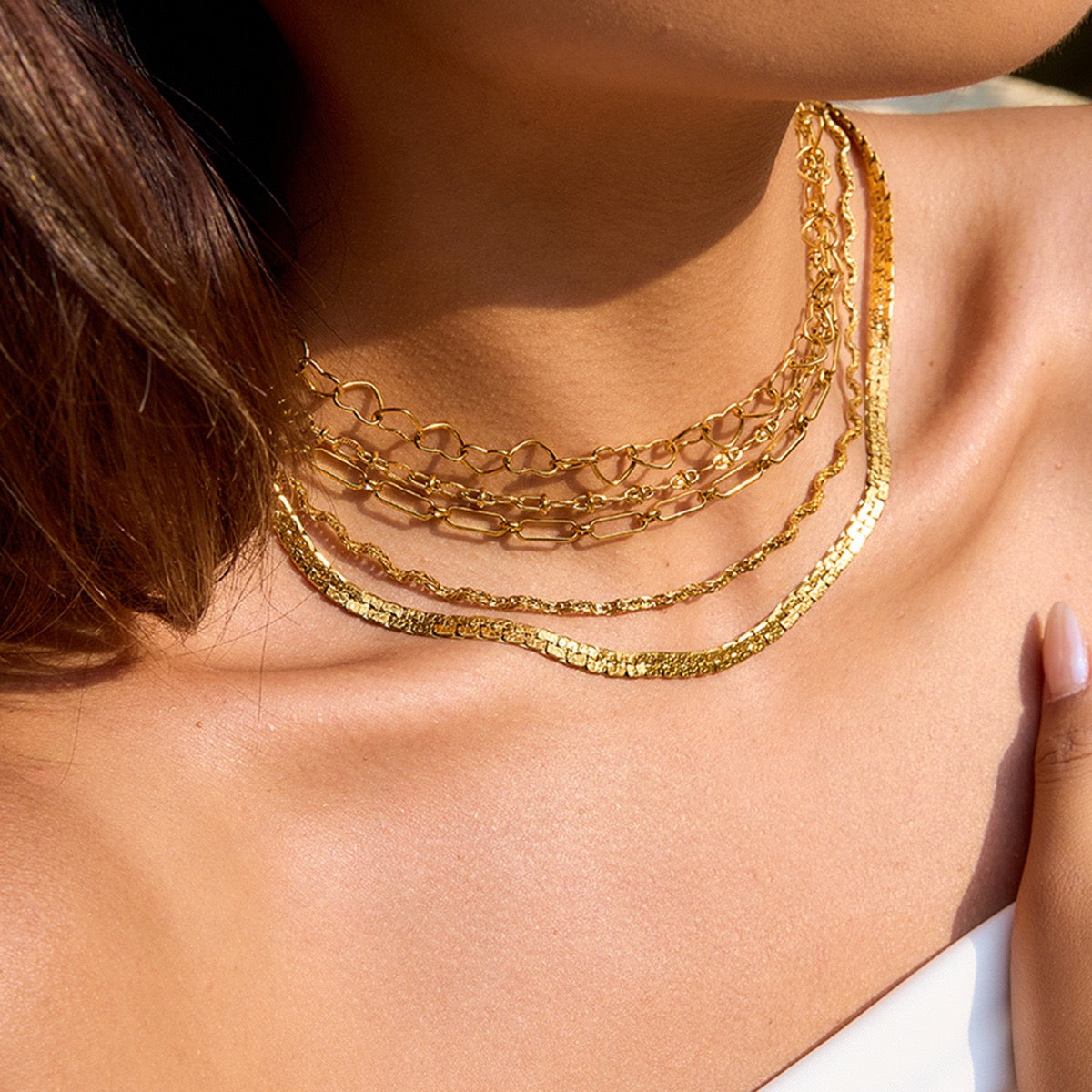 Summer chain necklaces