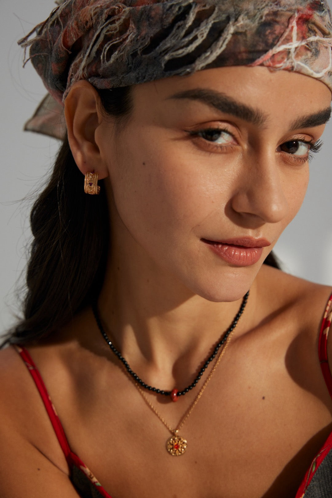 Cynthia Quartz heart earrings